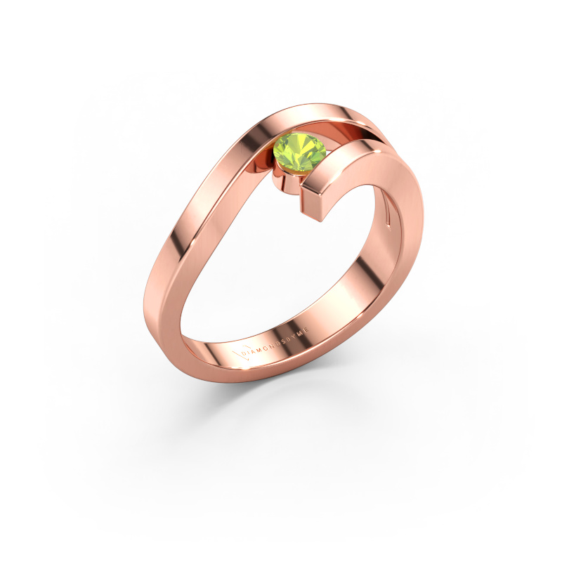 Bild av Ring Evalyn 1 585 roséguld Peridot 3.7 mm