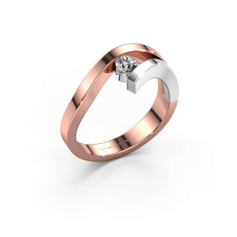 Image of Ring Evalyn 1 585 rose gold Zirconia 3.7 mm