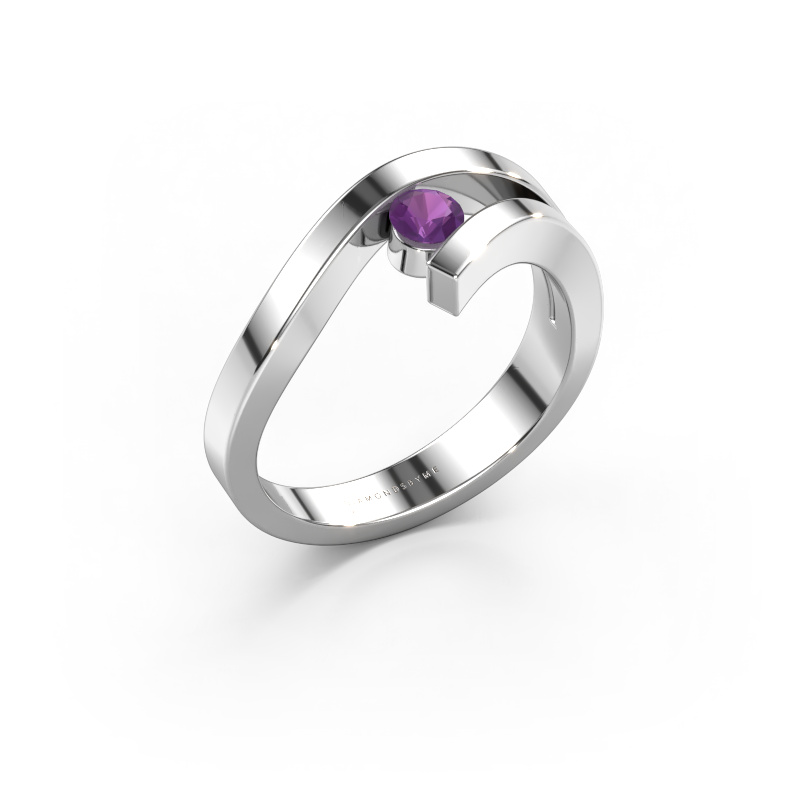 Image of Ring Evalyn 1 585 white gold Amethyst 3.7 mm