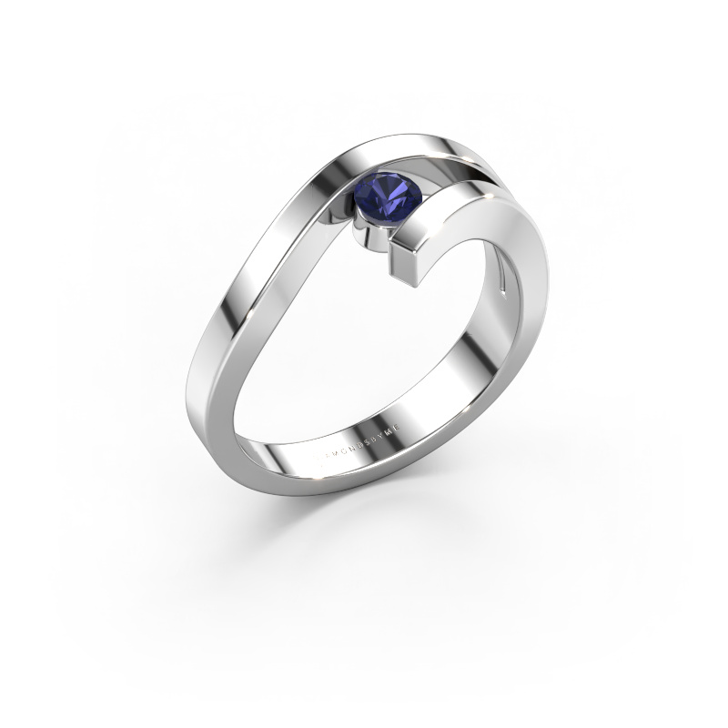 Image of Ring Evalyn 1 585 white gold Sapphire 3.7 mm