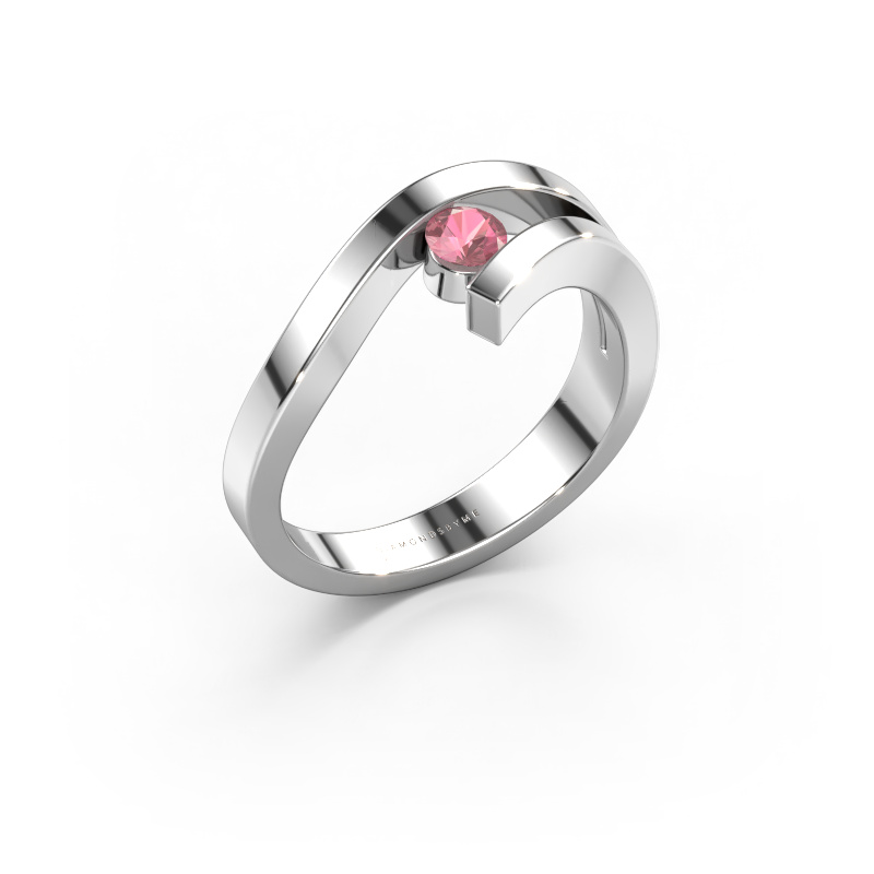 Image of Ring Evalyn 1 585 white gold Tourmaline pink 3.7 mm