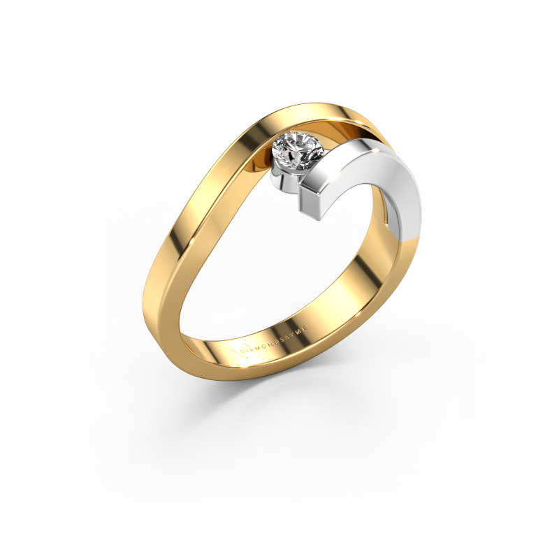 Bild von Ring Evalyn 1 585 Gold Custom diamant 3.7 mm