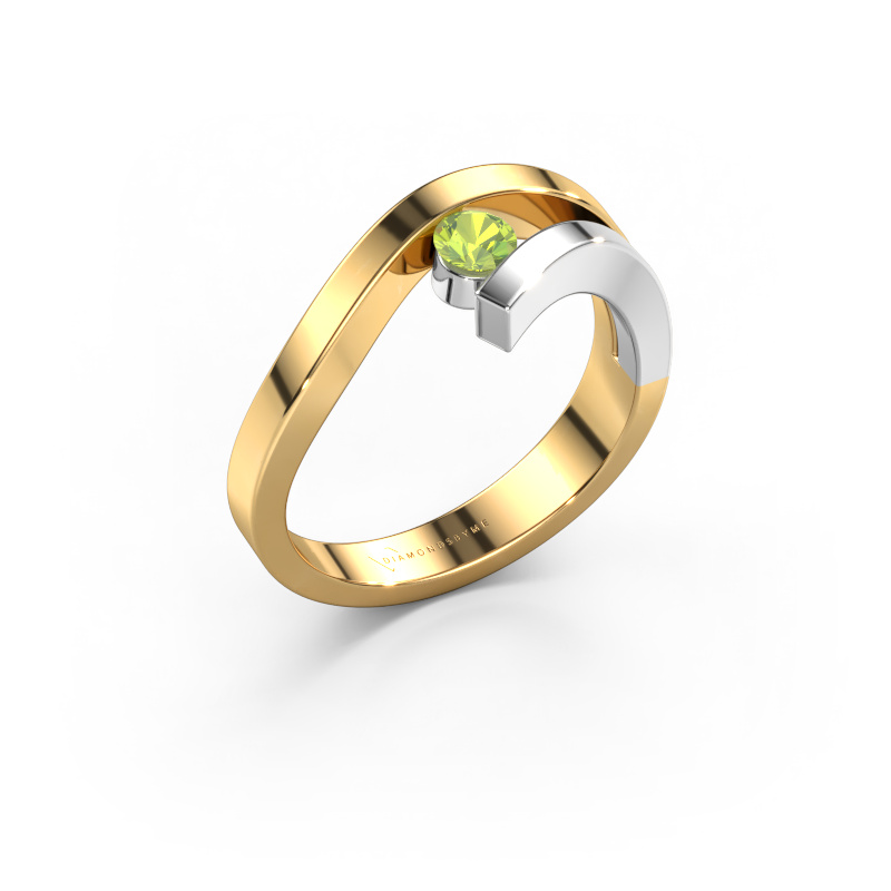 Image of Ring Evalyn 1 585 gold Peridot 3.7 mm
