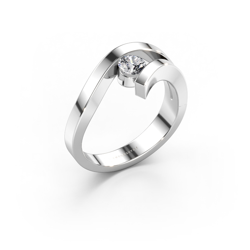 Bild av Ring Evalyn 1 585 vitt guld Labbodlad diamant 0.25 crt