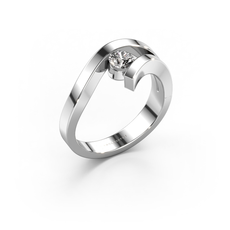 Image of Ring Evalyn 1 585 white gold Diamond 0.30 crt