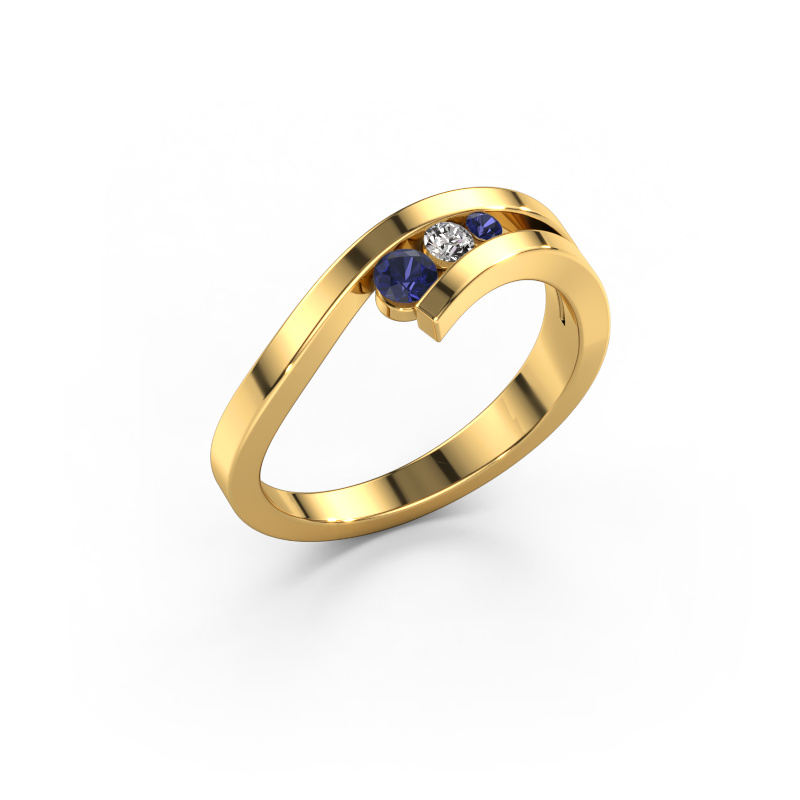Image of Ring Evalyn 2 585 gold Sapphire 2.8 mm