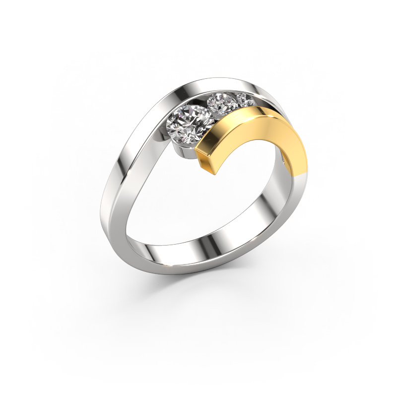 Image of Ring Evalyn 2 585 white gold Diamond 0.423 crt