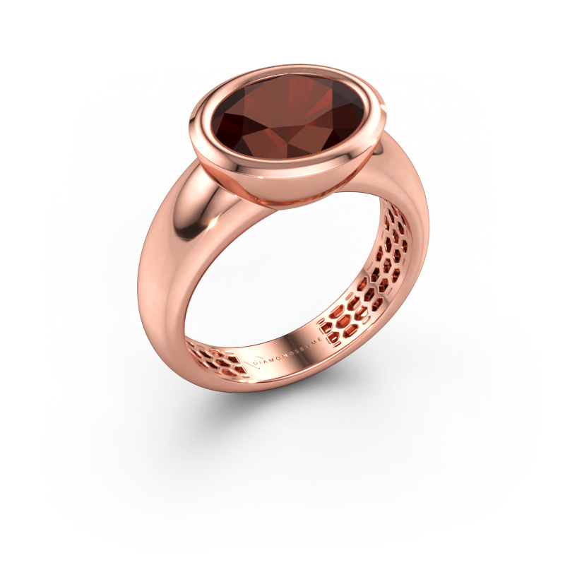 Bild av Ring Evelyne 585 roséguld Granat 10x8 mm