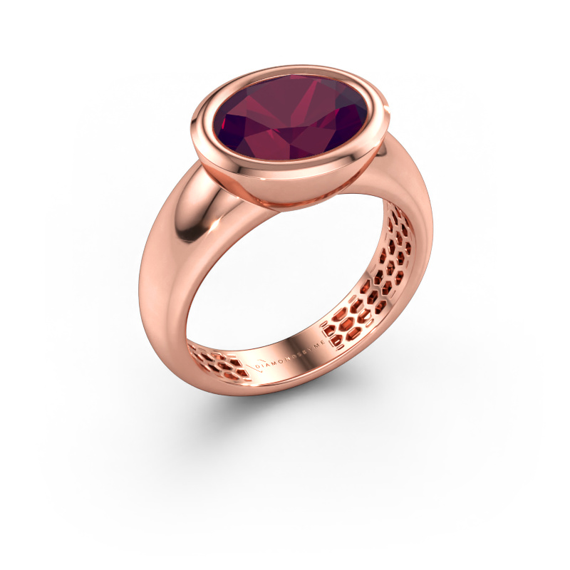 Bild av Ring Evelyne 585 roséguld Rodolit 10x8 mm