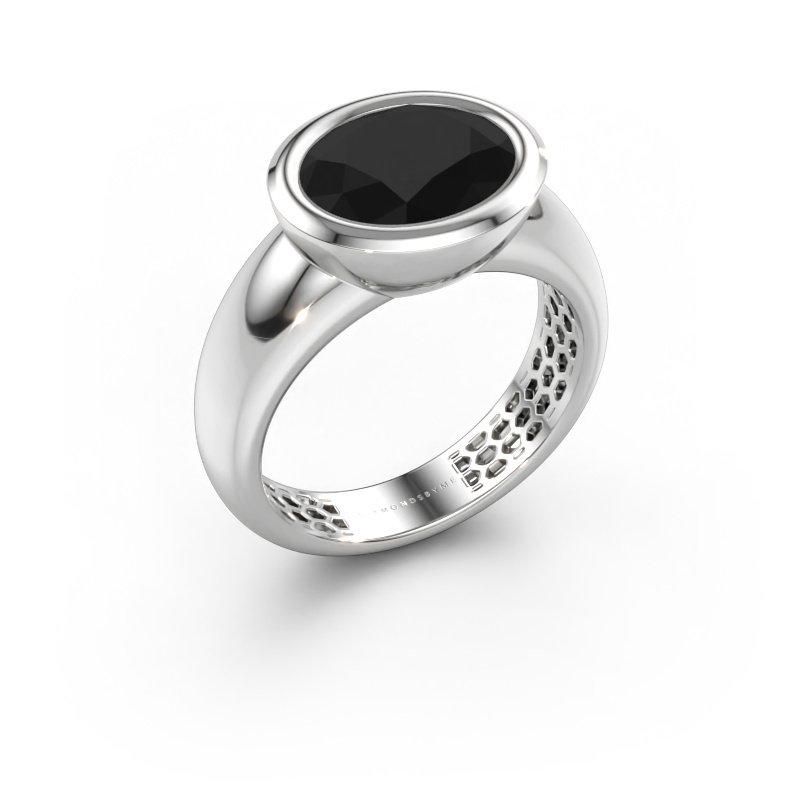 Bild av Ring Evelyne 585 vitt guld Svart diamant 3.24 crt