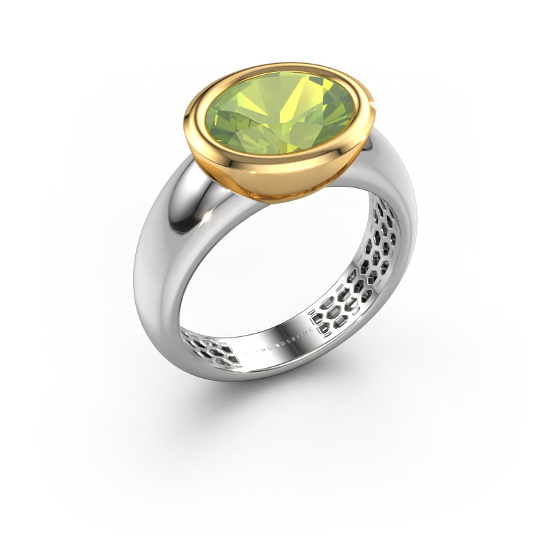 Bild von Ring Evelyne 585 Weißgold Peridot 10x8 mm