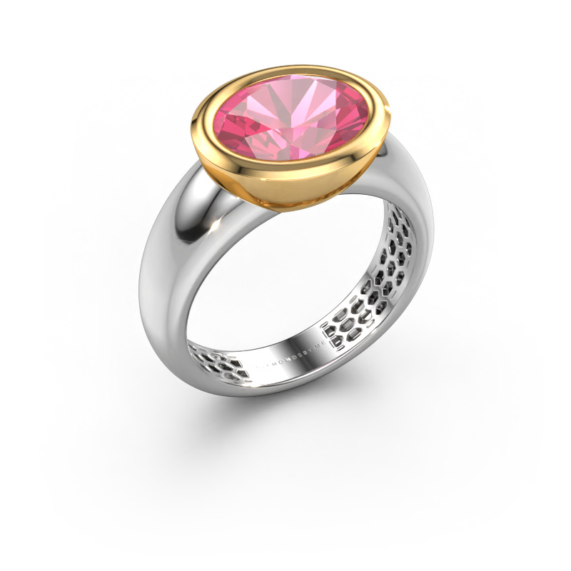 Bild von Ring Evelyne 585 Weißgold Pink Saphir 10x8 mm
