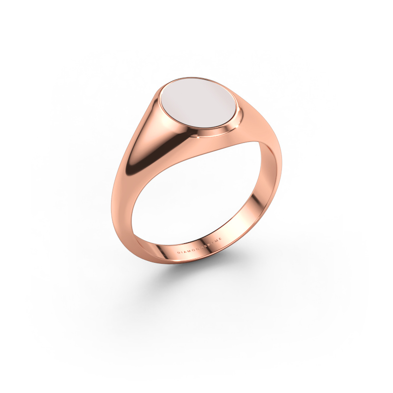Bild av Signetring Evon 1 585 roséguld Röd sardonyx 10x8 mm