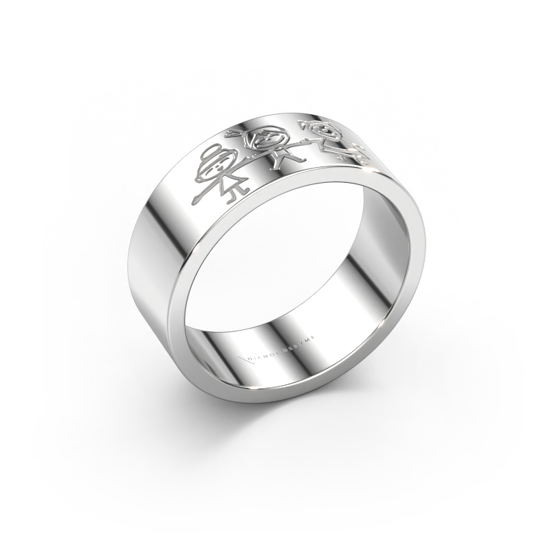 Bild von Ehering Fairy 585 Weißgold ±7x1.5 mm