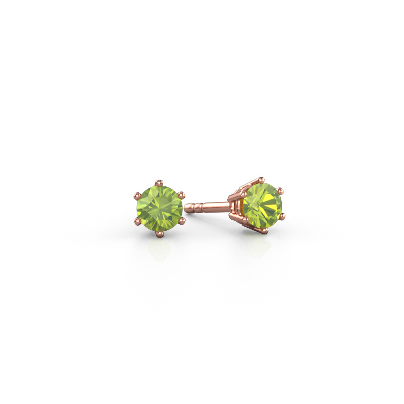 Bild von Ohrringe Fay 585 Roségold Peridot 4.2 mm