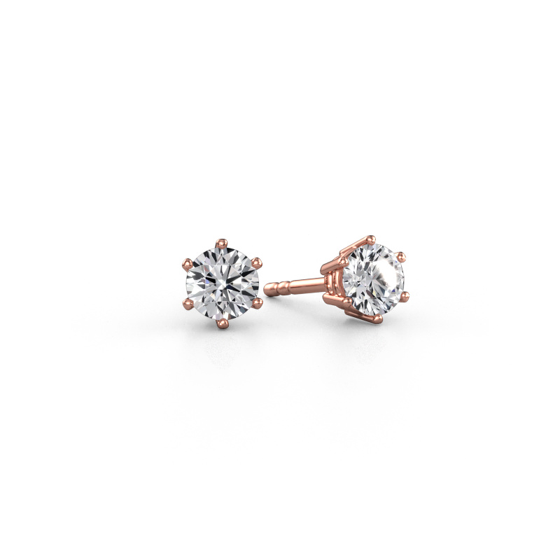 Afbeelding van Oorbellen Fay 585 Rosé goud Diamant 0.80 crt