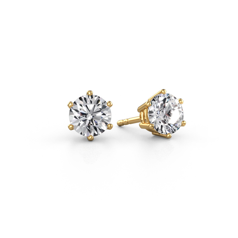 Image of Earrings Fay 585 gold Diamond 2.00 crt