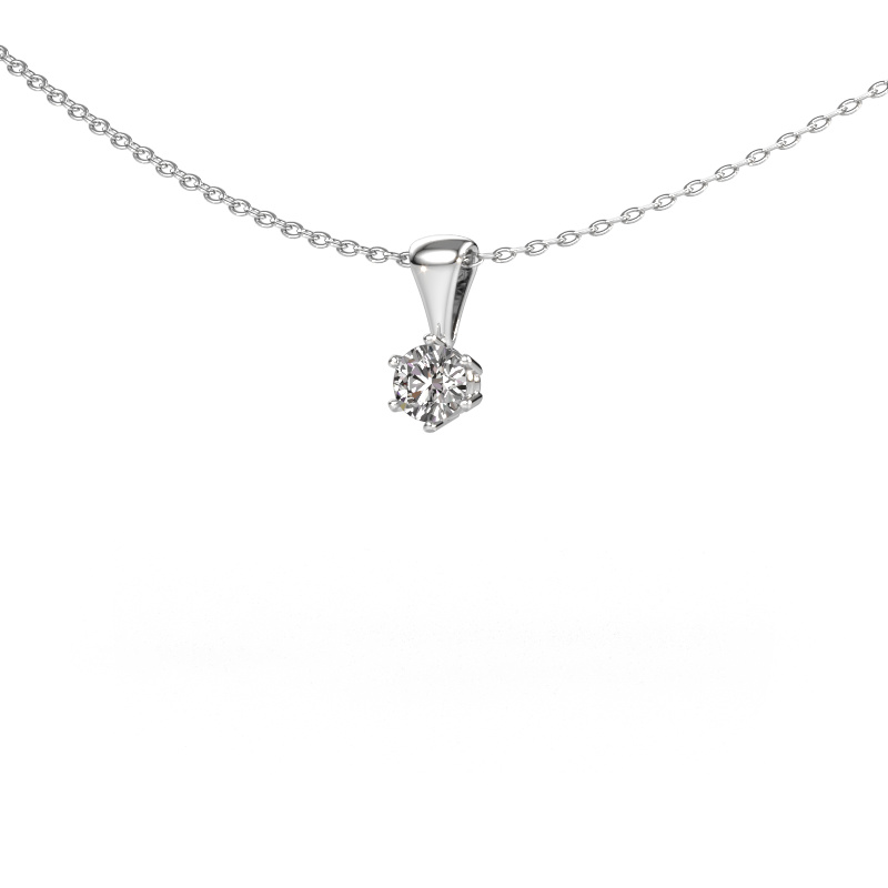 Image of Necklace Fay 585 white gold Diamond 0.25 crt