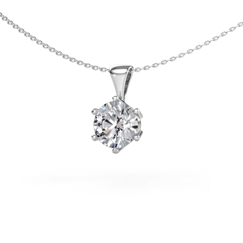 Image of Necklace Fay 585 white gold Diamond 2.00 crt