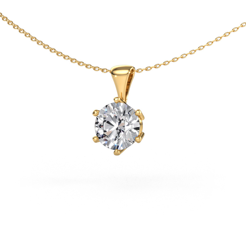 Image of Necklace Fay 585 gold Diamond 2.00 crt