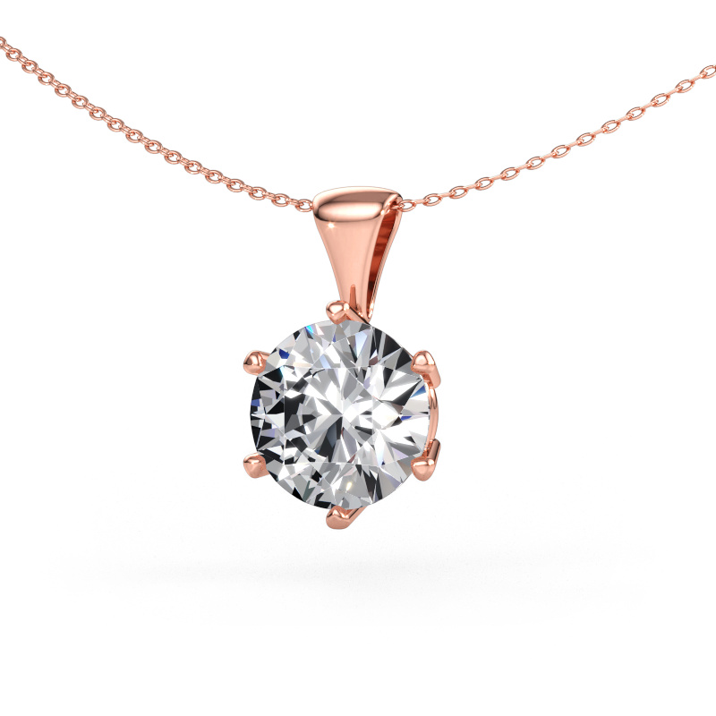Bild av Hänge Fay 585 roséguld Labbodlad diamant 5.00 crt