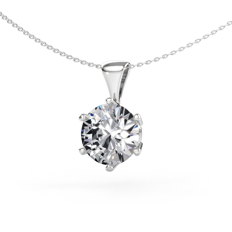 Immagine di Ciondolo Fay 585 oro bianco Diamante lab grown 5.00 crt