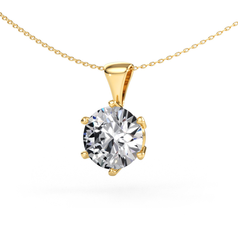 Bild av Hänge Fay 585 gult guld Labbodlad diamant 5.00 crt
