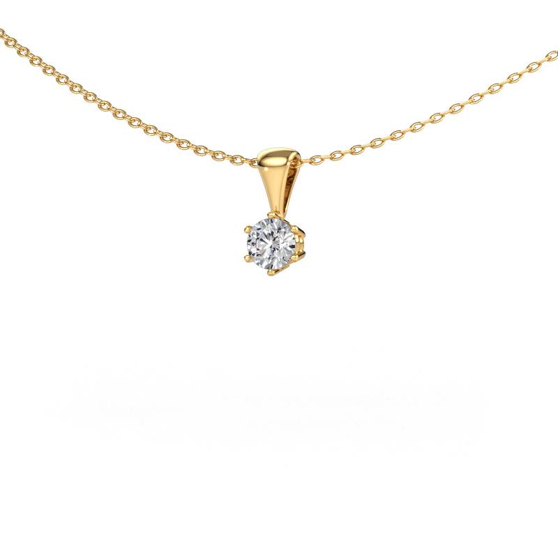 Image of Necklace Fay 585 gold Diamond 0.30 crt
