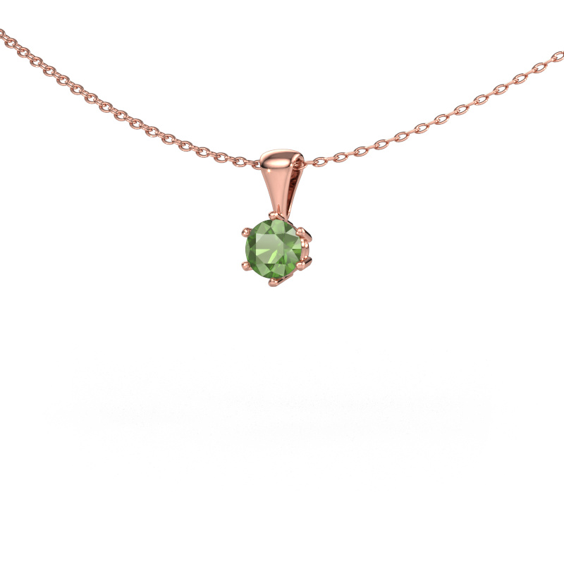 Bild von Kette Fay 585 Roségold Turmalin grün 4.7 mm