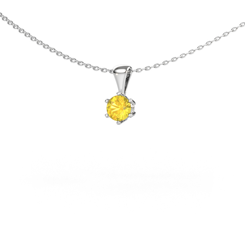 Bild von Kette Fay 585 Weißgold Gelb Saphir 4.7 mm