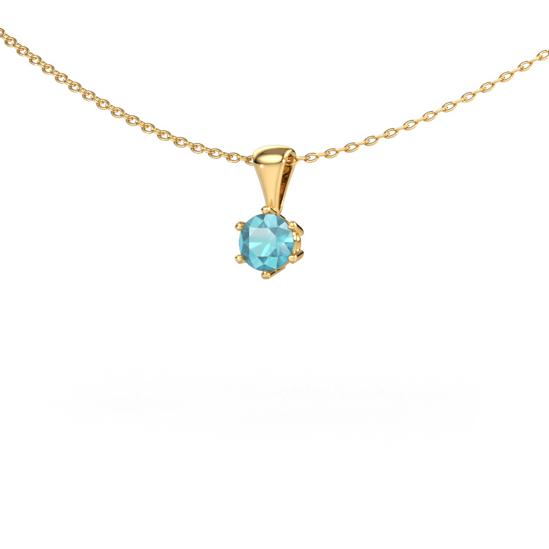 Bild von Kette Fay 585 Gold Blau Topas 4.7 mm