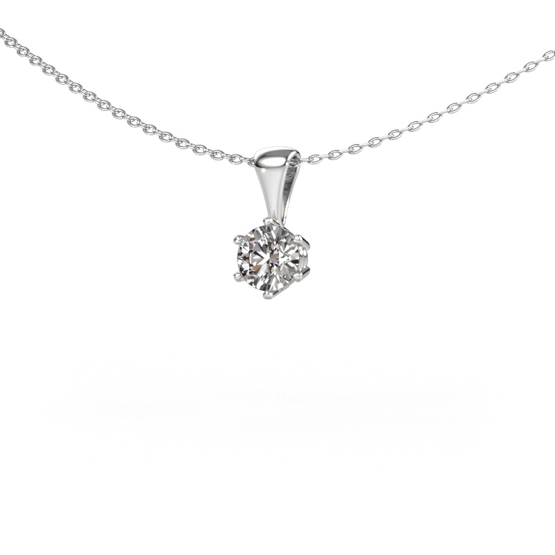 Image of Necklace Fay 585 white gold Diamond 0.60 crt