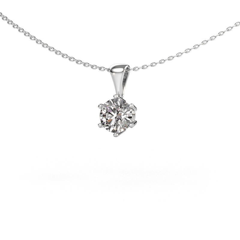 Image of Necklace Fay 950 platinum Diamond 1.00 crt