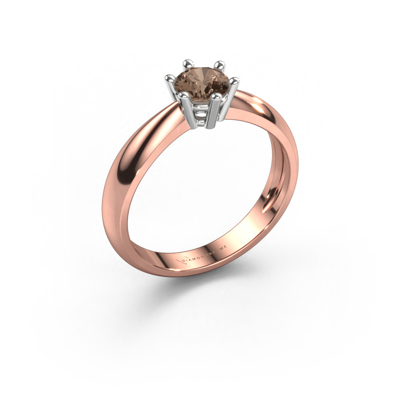 Bild von Verlobungsring Fay 585 Roségold Braun Diamant 0.50 crt