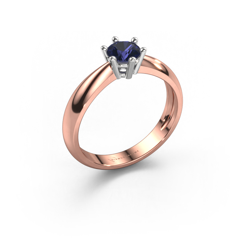 Image of Engagement ring Fay 585 rose gold Sapphire 5 mm