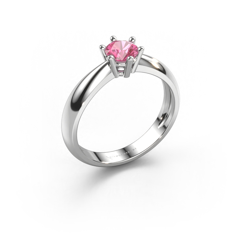 Bild von Verlobungsring Fay 950 Platin Pink Saphir 5 mm