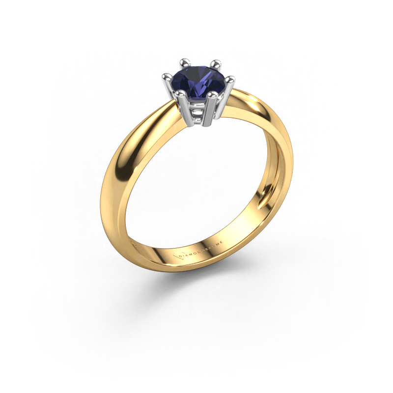 Image of Engagement ring Fay 585 gold Sapphire 5 mm