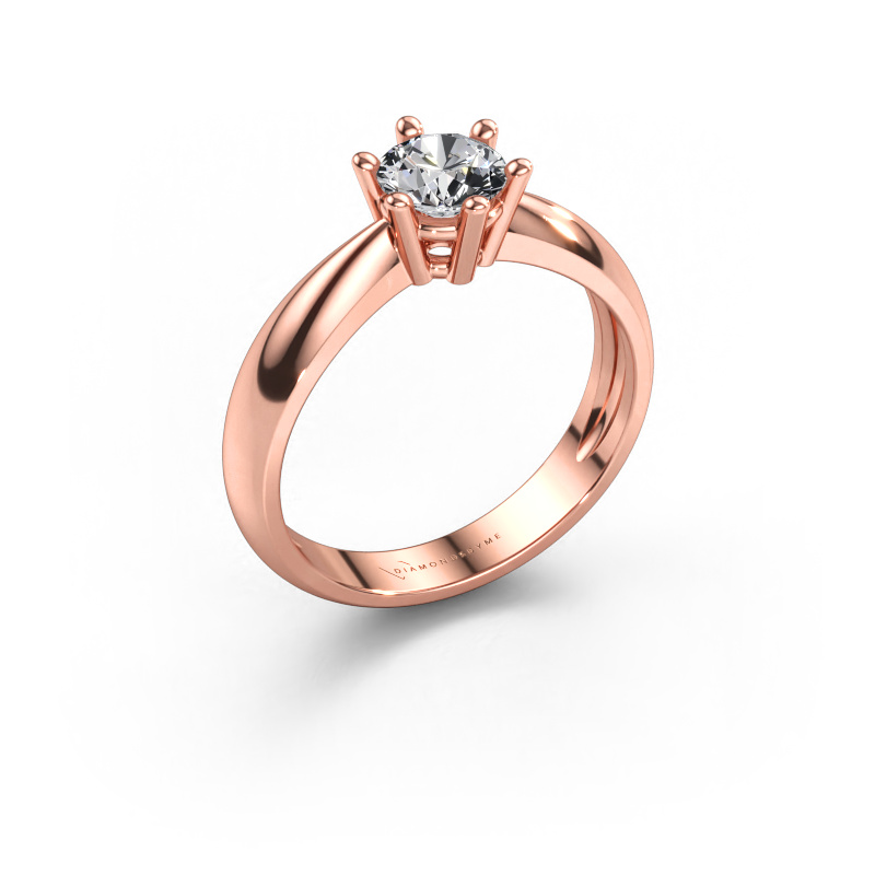 Immagine di Anello di fidanzamento Fay 585 oro rosa Diamante 0.70 crt