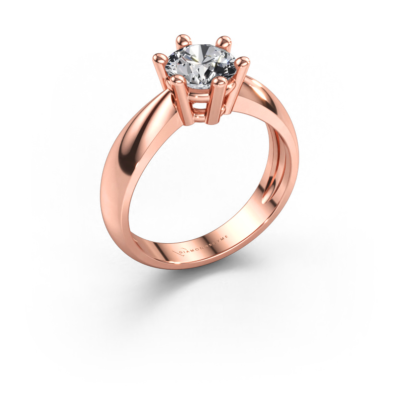 Immagine di Anello di fidanzamento Fay 585 oro rosa Diamante lab grown 1.00 crt