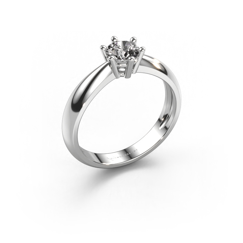 Image of Engagement ring Fay 585 white gold Diamond 0.40 crt