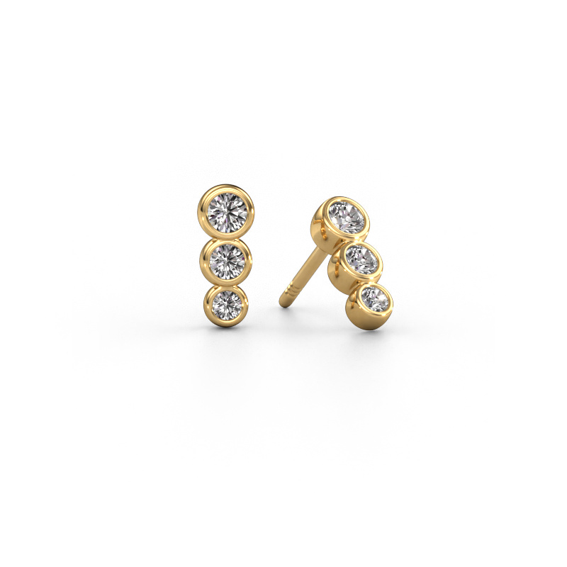 Image of Earrings Felica 585 gold Lab grown diamond 0.33 crt