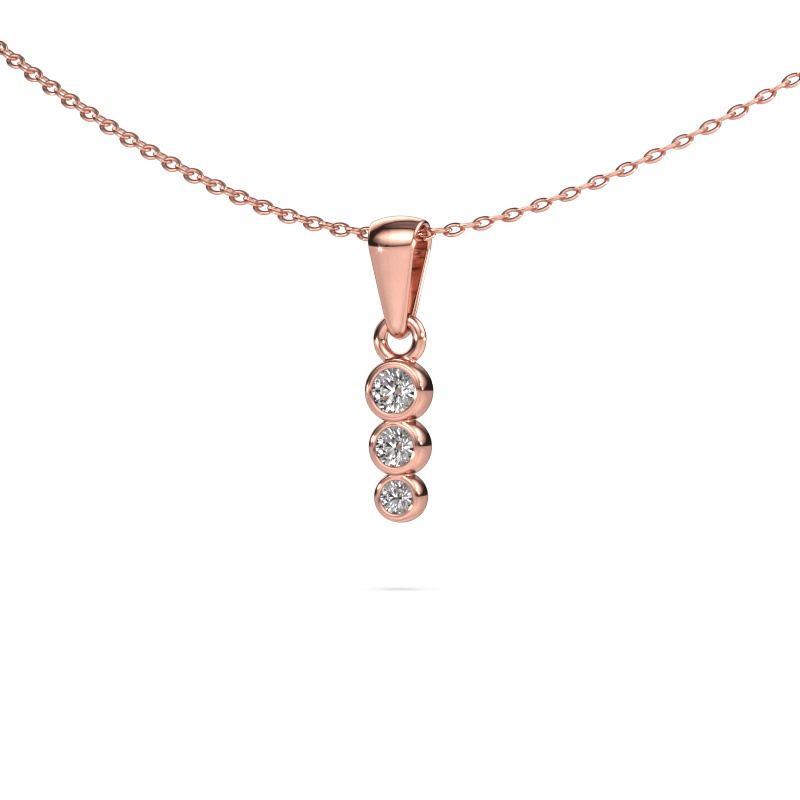 Image of Pendant Felica 585 rose gold Diamond 0.165 crt