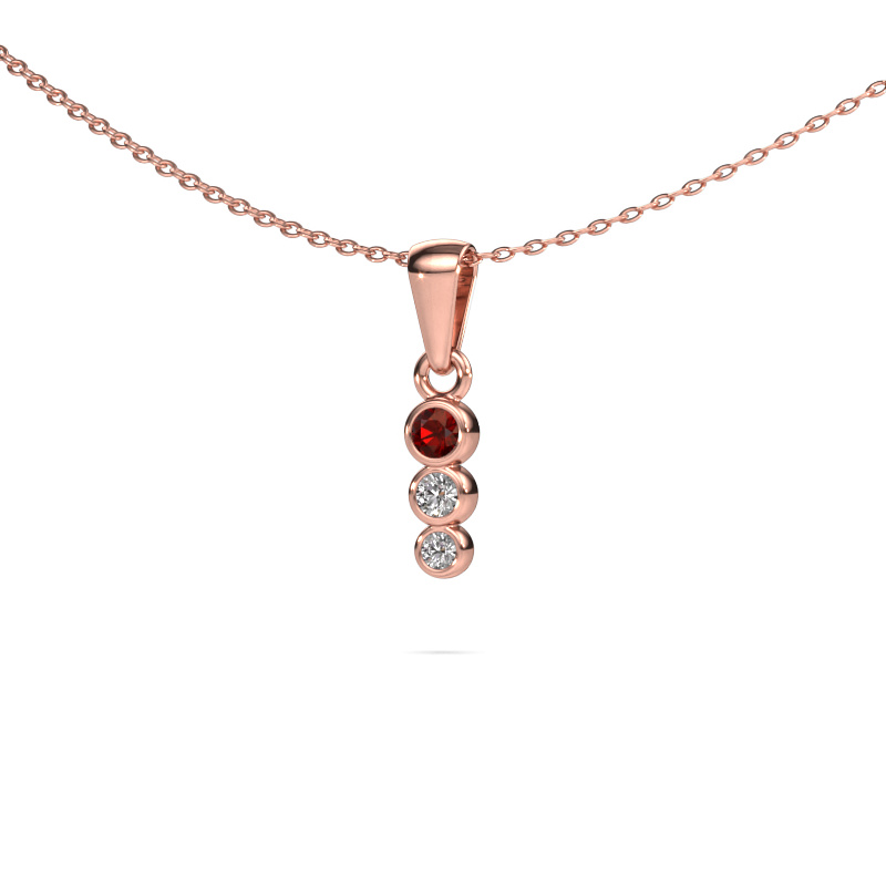 Bild von Anhänger Felica 585 Roségold Granat 2.7 mm