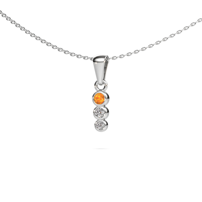 Image of Pendant Felica 585 white gold Citrin 2.7 mm