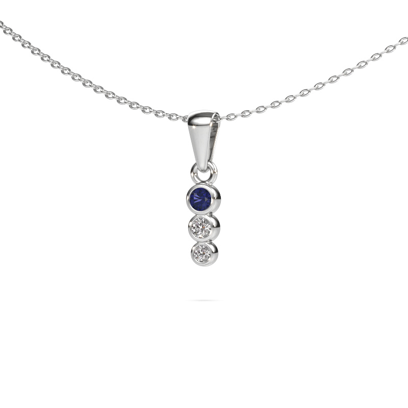 Image of Pendant Felica 585 white gold Sapphire 2.7 mm