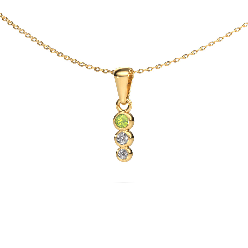 Image of Pendant Felica 585 gold Peridot 2.7 mm