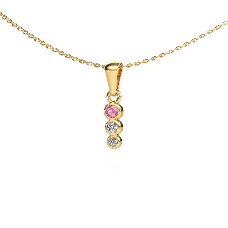 Image of Pendant Felica 585 gold Pink sapphire 2.7 mm