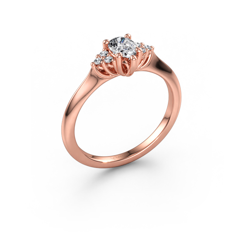 Immagine di Anello di fidanzamento Felipa PER 585 oro rosa Diamante lab grown 0.529 crt