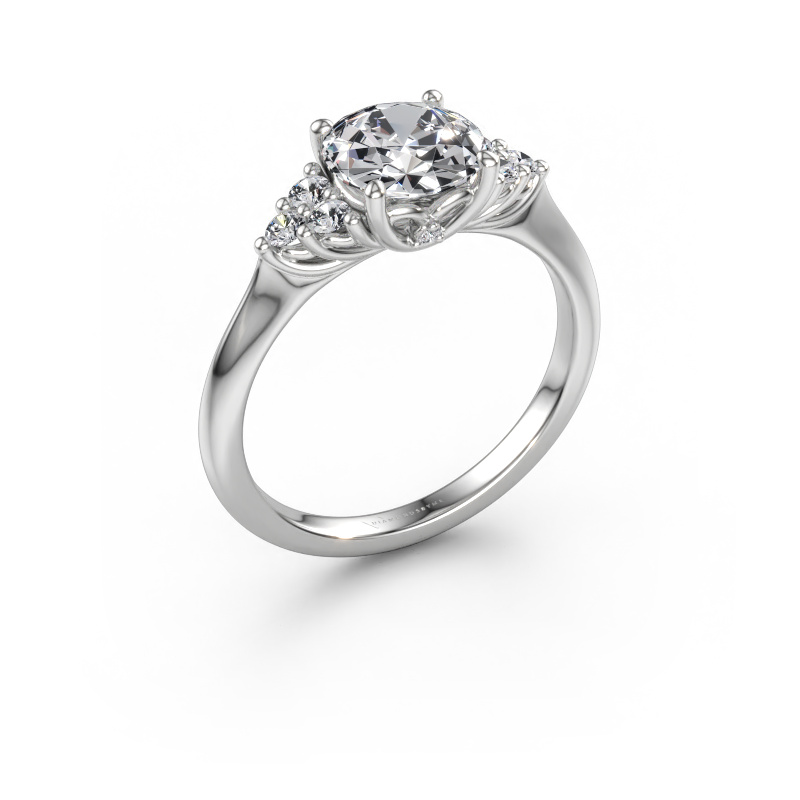 Immagine di Anello di fidanzamento Felipa RND 585 oro bianco Diamante 1.693 crt