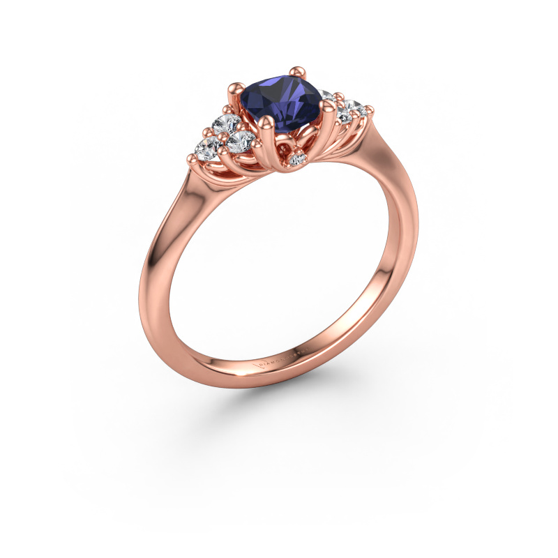 Bild av Förlovningsring Felipa CUS 585 roséguld Safir 5 mm